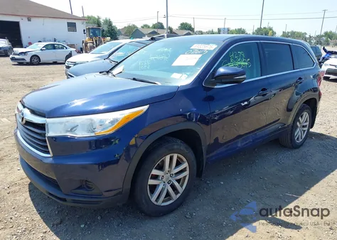 2014 Toyota Highlander Le V6 из США, поврежденный, VIN 5TDBKRFH6ES071003